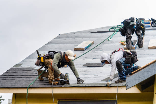 Professional Gutter Installation technician working in Oregon, MO